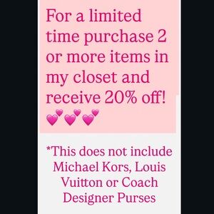 Get 20% off on Bundles of 2 or More Until 12/27!!!